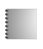 Broschüre mit Metall-Spiralbindung, Endformat Quadrat 14,8 cm x 14,8 cm, 48-seitig